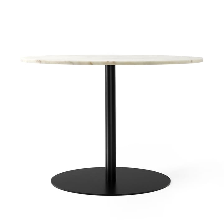 Mesa Harbour Column - Marble offwhite, ø105 cm, base negra - Audo Copenhagen