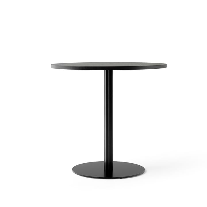 Mesa Harbour Column - Oak black-ø80 cm-base negra - Audo Copenhagen