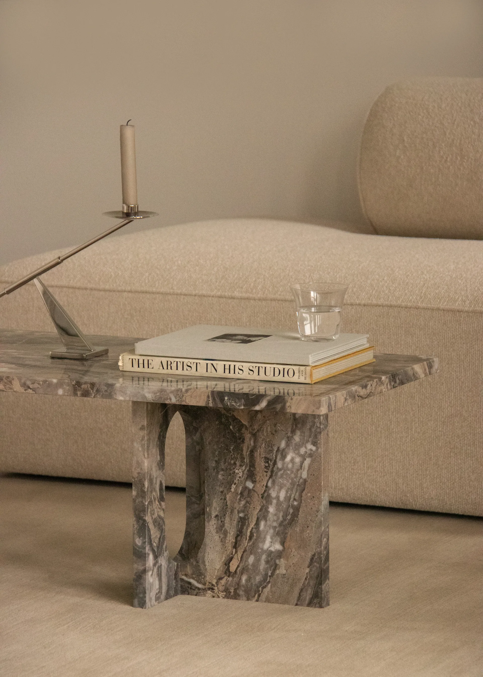 Mesa lounge Androgyne 45x120 cm, Grey galaxy-grey galaxy Audo Copenhagen