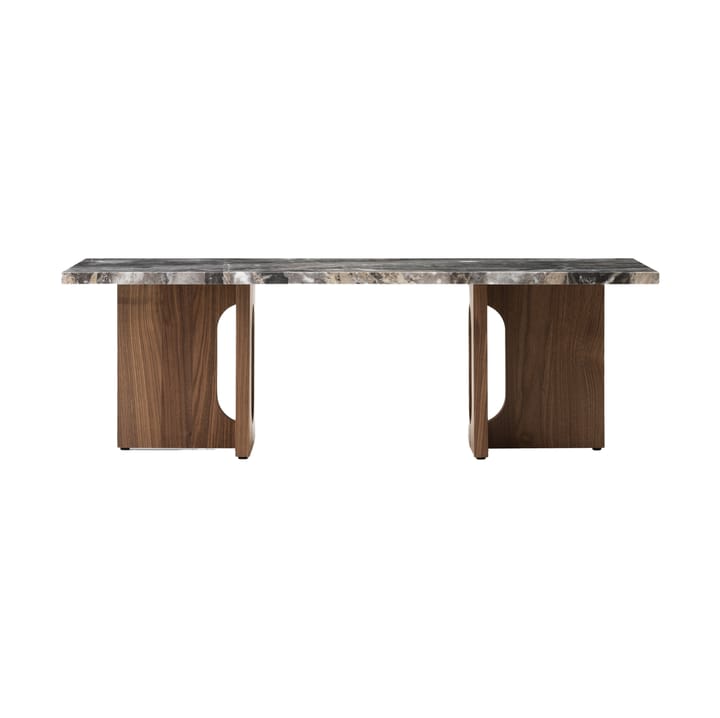 Mesa lounge Androgyne 45x120 cm - Grey galaxy-nogal - Audo Copenhagen