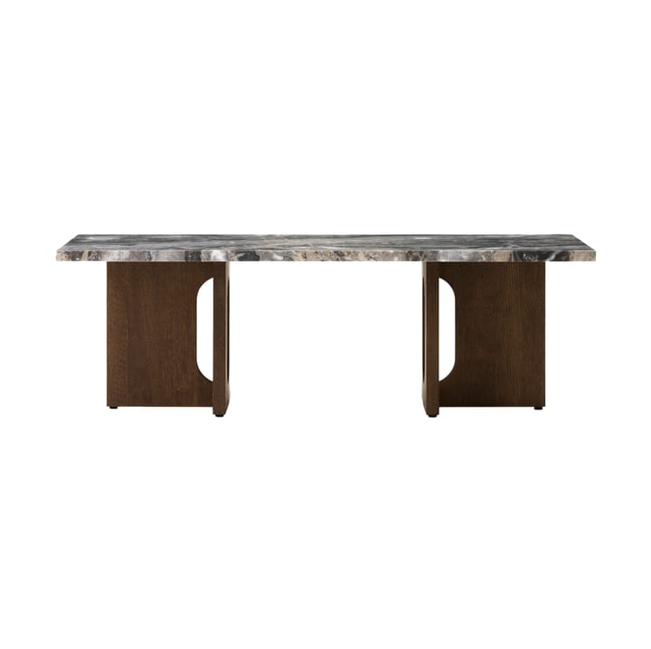 Mesa lounge Androgyne 45x120 cm - Grey galaxy-roble teñido oscuro - Audo Copenhagen