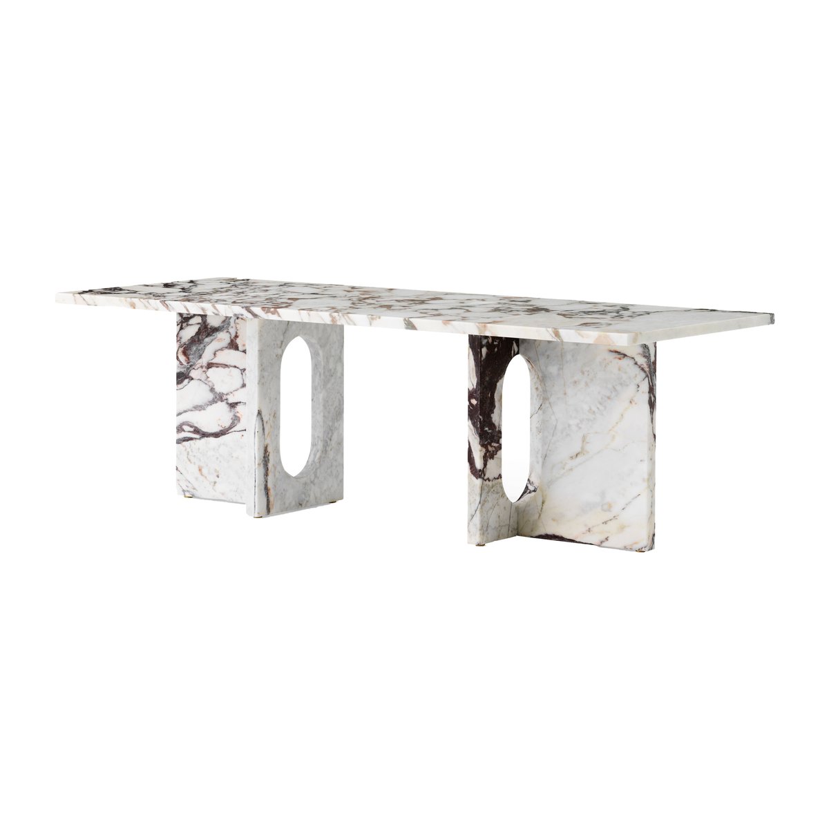Audo Copenhagen Mesa lounge Androgyne Calacatta viola
