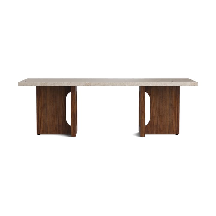 Mesa lounge Androgyne, Sand/kunis breccia, base de nogal Audo Copenhagen