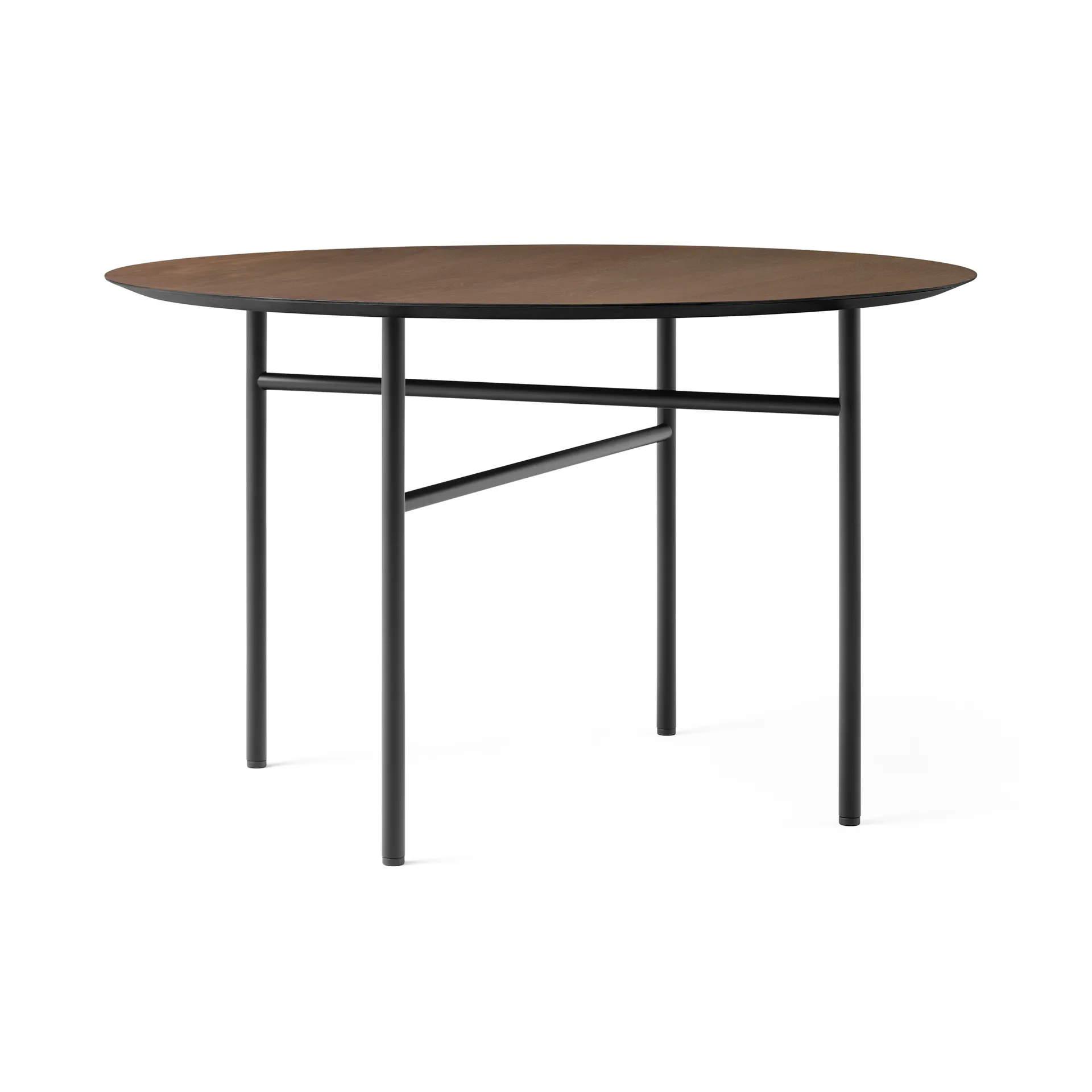 Mesa Snaregade redonda, negro-roble teñido, Ø120 cm Audo Copenhagen