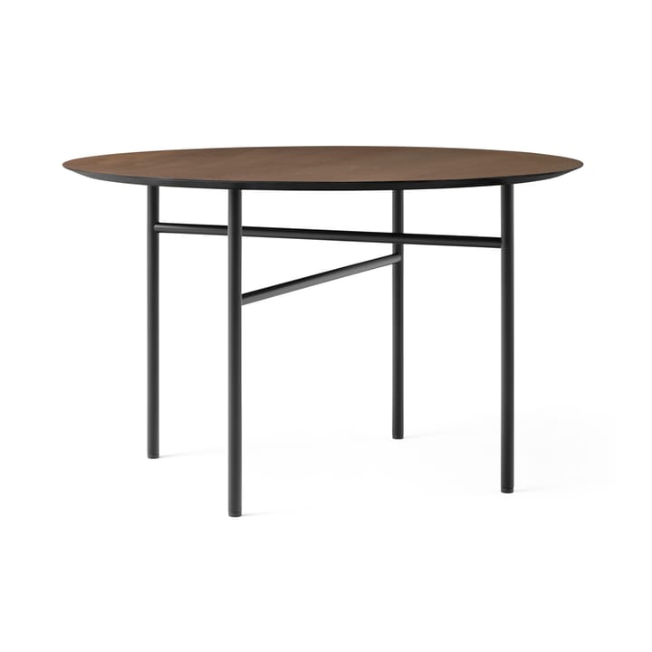 Mesa Snaregade redonda - negro-roble teñido, Ø120 cm - Audo Copenhagen