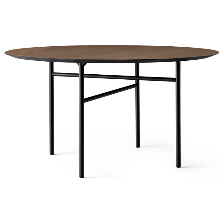 Mesa Snaregade redonda - negro-roble teñido, Ø138 cm - Audo Copenhagen