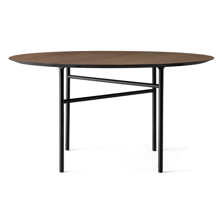 Mesa Snaregade redonda - negro-roble teñido, Ø138 cm - Audo Copenhagen