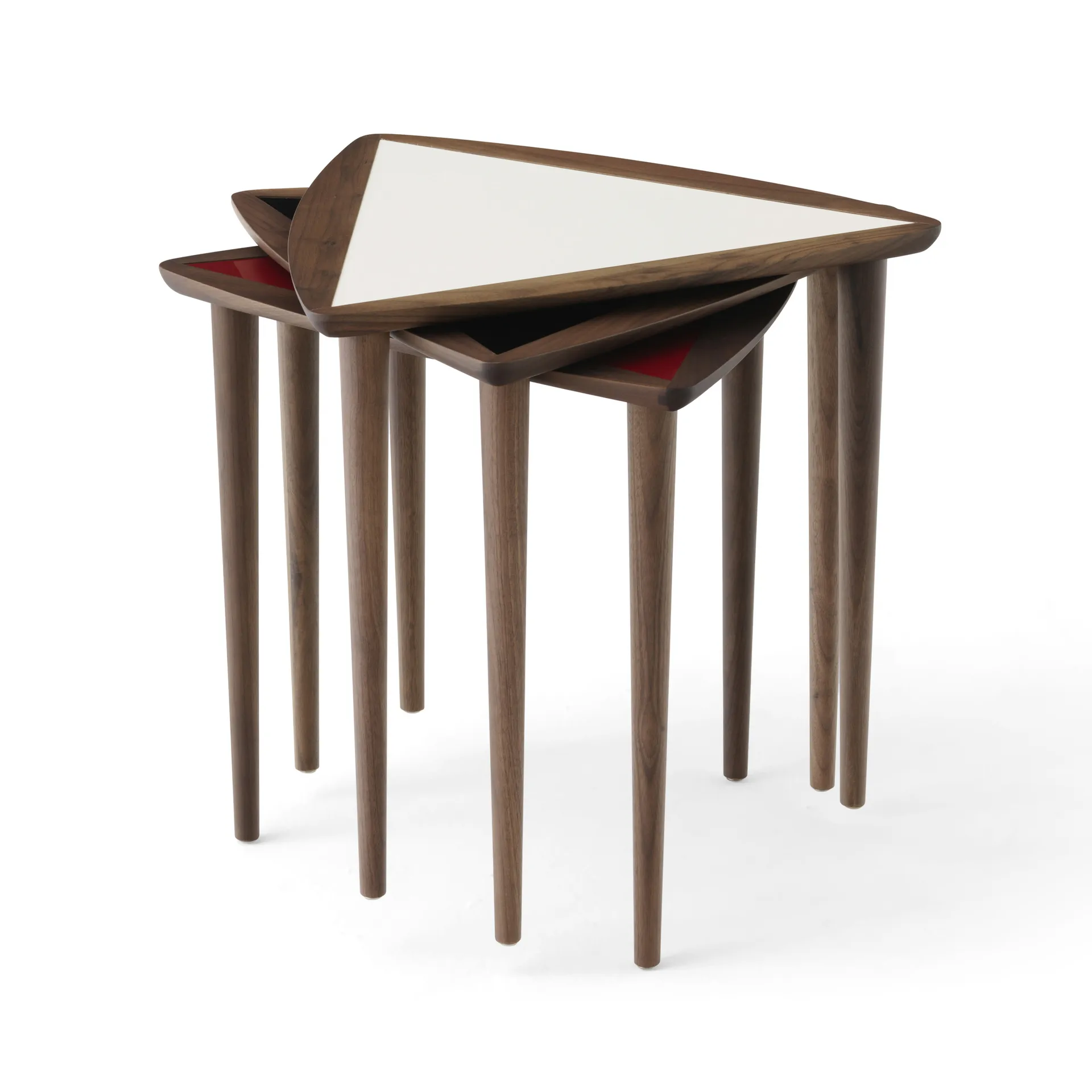 Mesita Umanoff nesting side table, Walnut-fog Audo Copenhagen