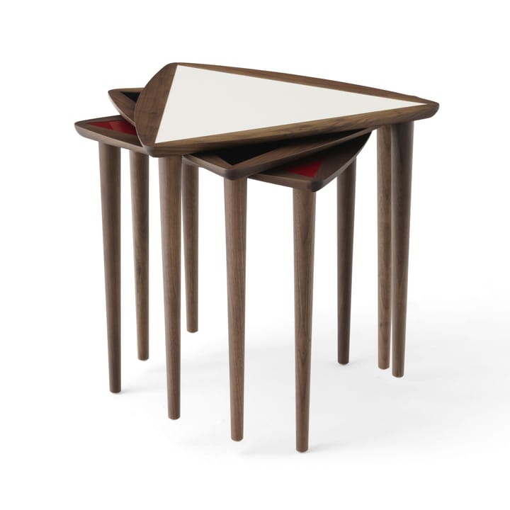 Mesita Umanoff nesting side table, Walnut-fog Audo Copenhagen