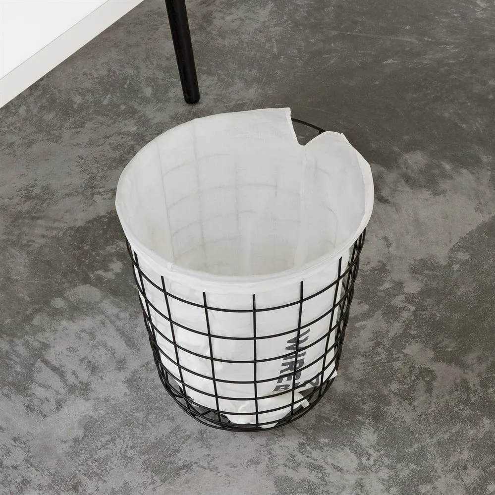 Papelera de alambre Wire, negro Audo Copenhagen