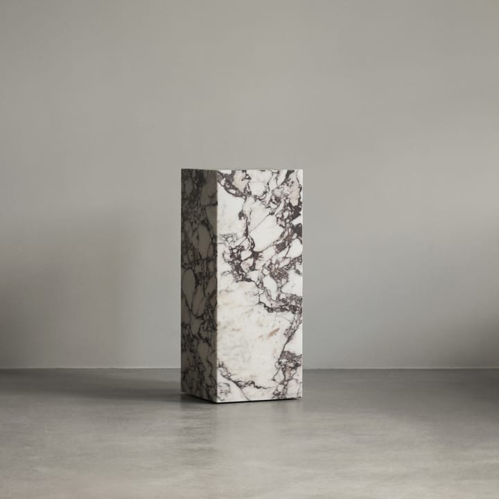 Pedestal Plinth Pedestal, Calacatta Viola Audo Copenhagen