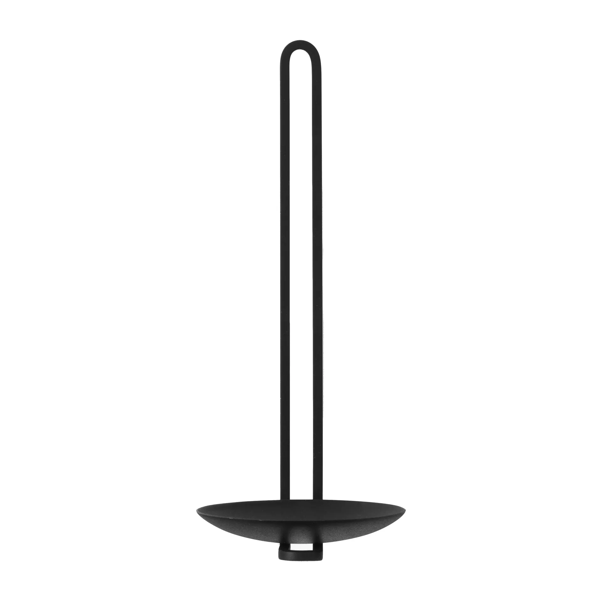 Portavelas de pared Clip 20 cm, Negro Audo Copenhagen