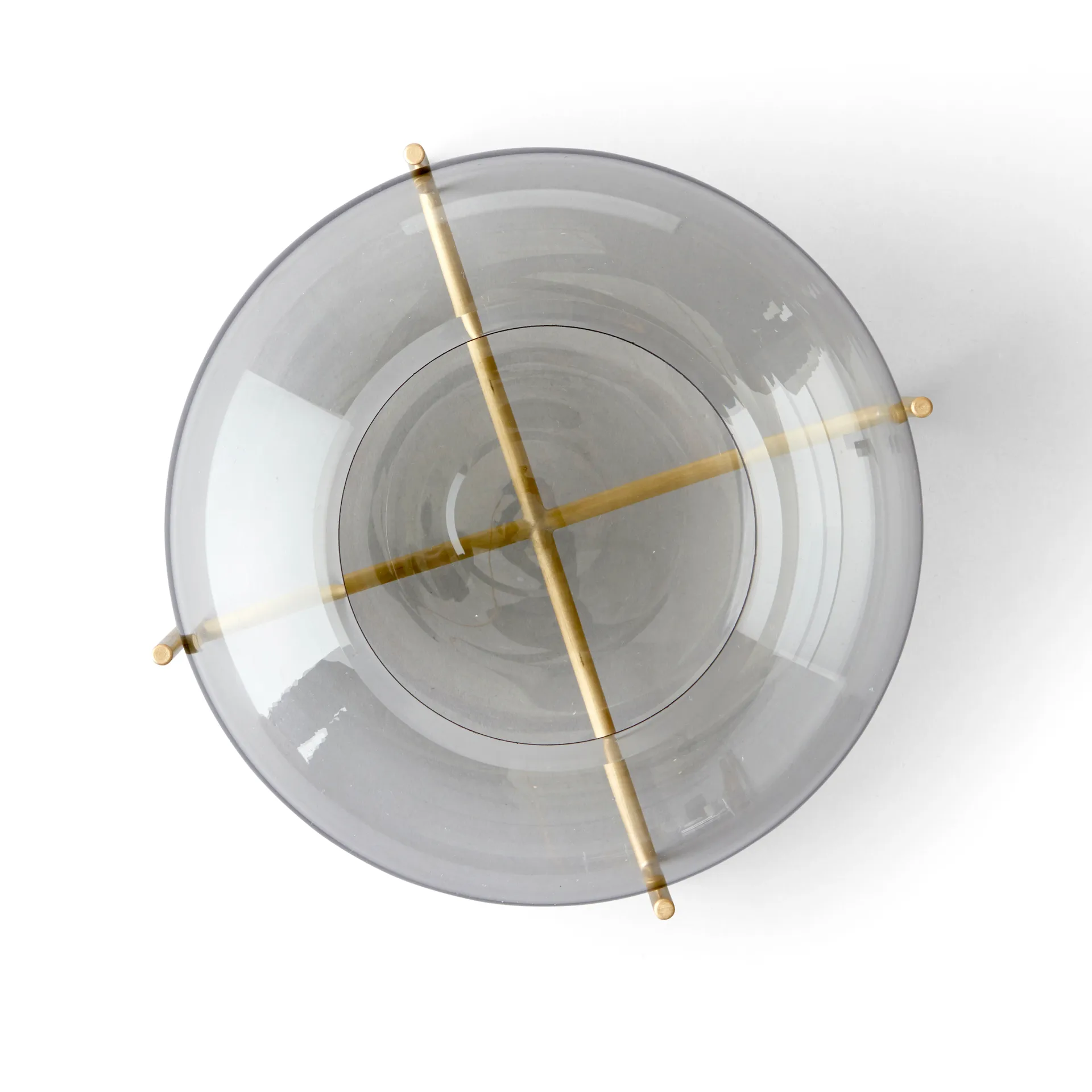 Portavelas Échasse latón cepillado, Smoke Audo Copenhagen