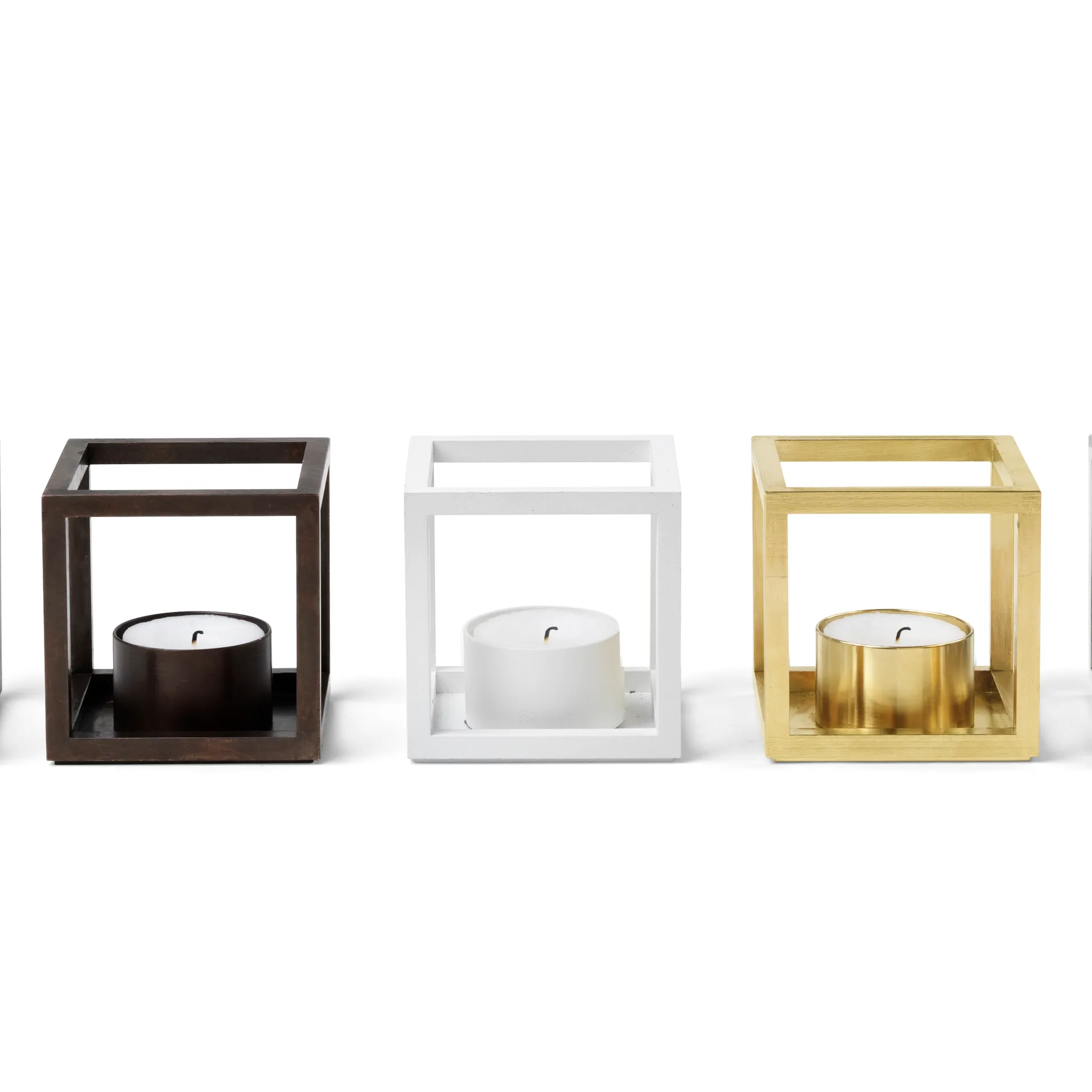 Portavelas Kubus, blanco Audo Copenhagen