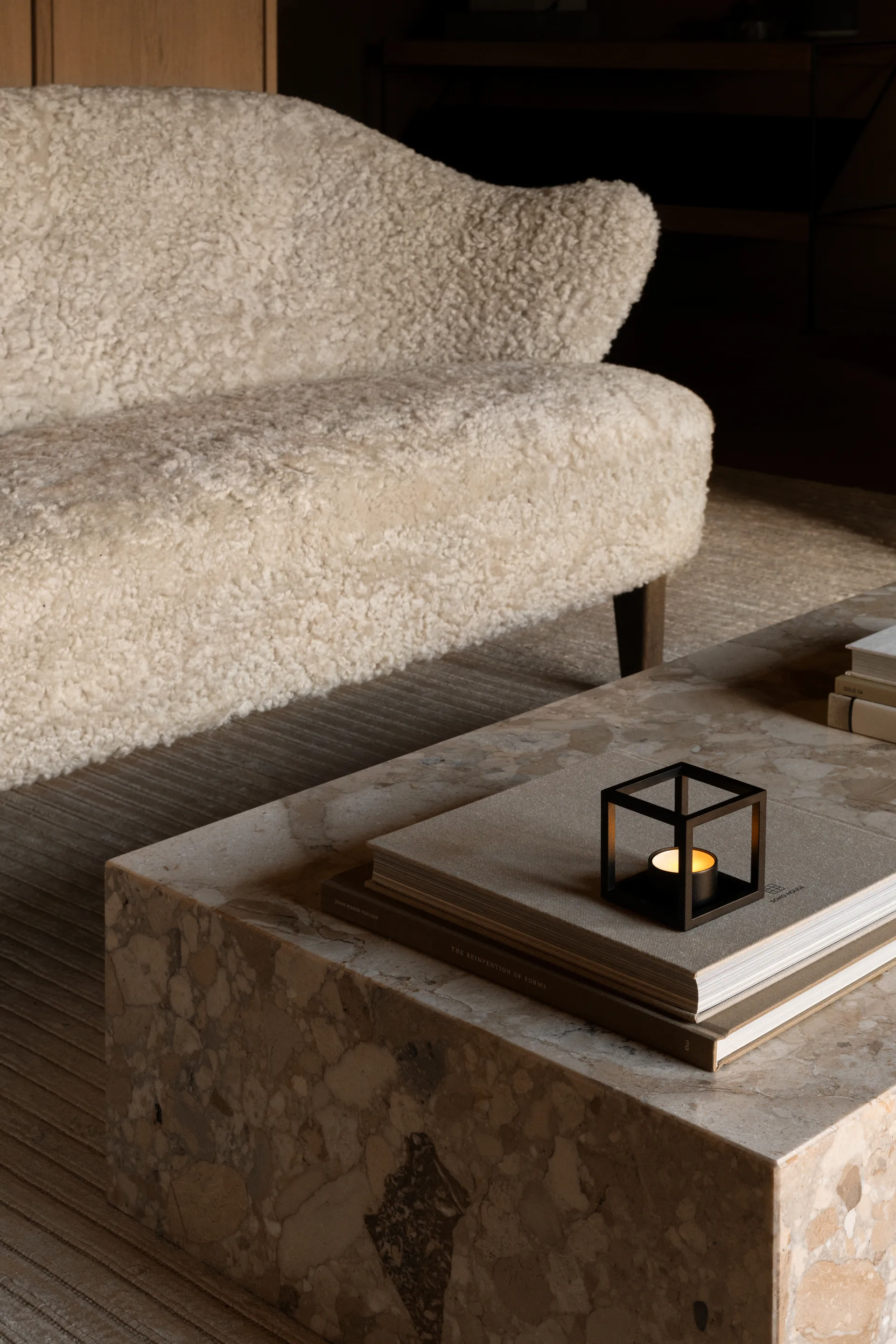 Portavelas Kubus, negro Audo Copenhagen