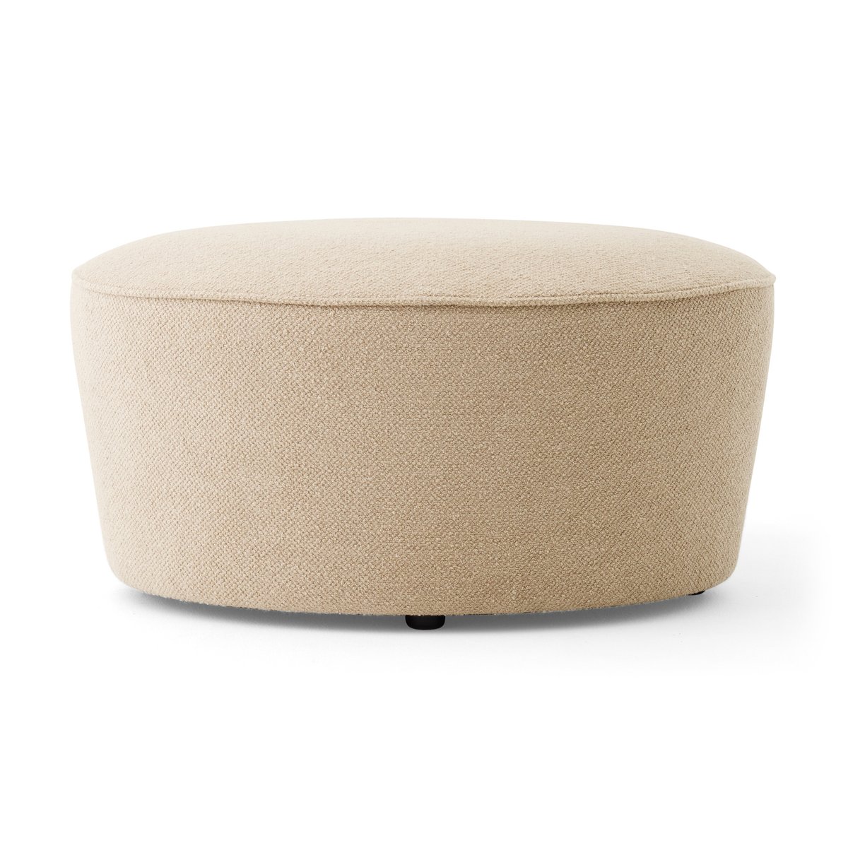 Audo Copenhagen Puff Cairn ovalado Bouclé 02 | Decoración & Diseño Nórdico | Pufs | Beige