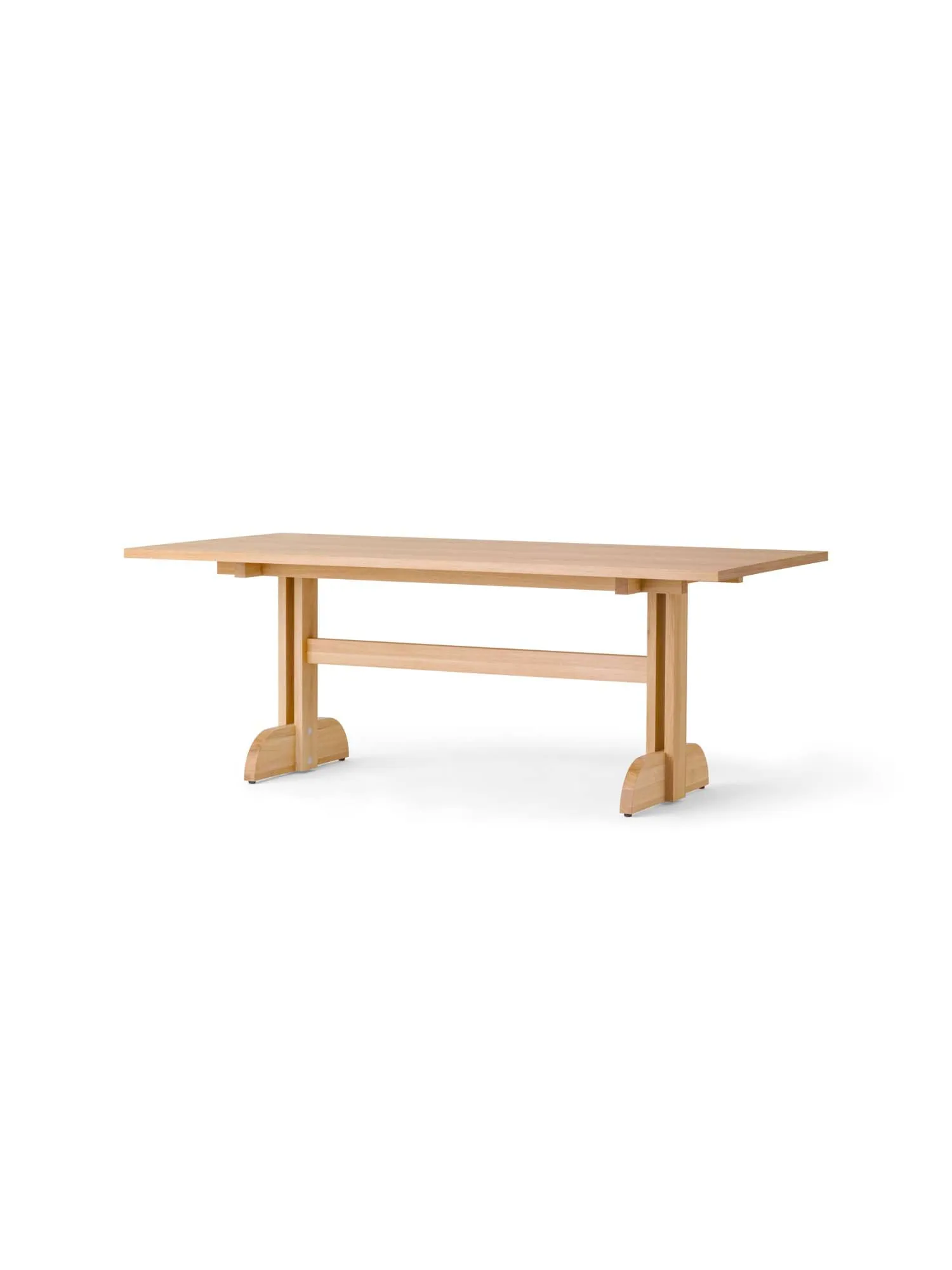 Puffin Dining Table chapada en roble natural, Chapado en roble natural, 200x95 cm Audo Copenhagen