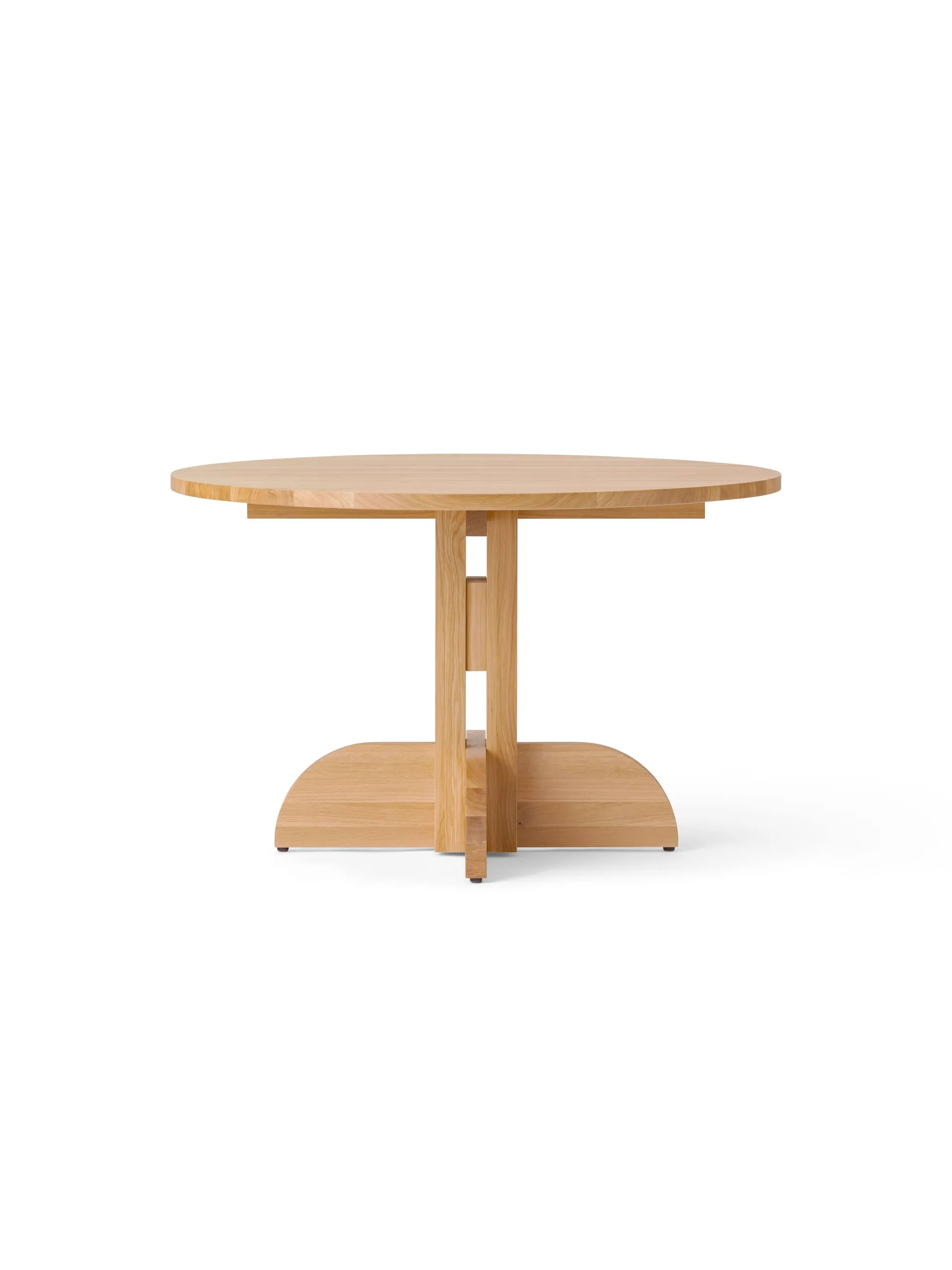Puffin mesa de comedor de roble macizo natural, Roble natural, Ø120 cm Audo Copenhagen
