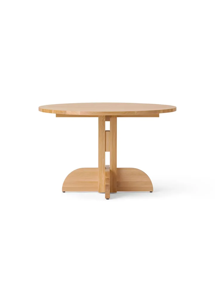 Puffin mesa de comedor de roble macizo natural - Roble natural, Ø120 cm - Audo Copenhagen