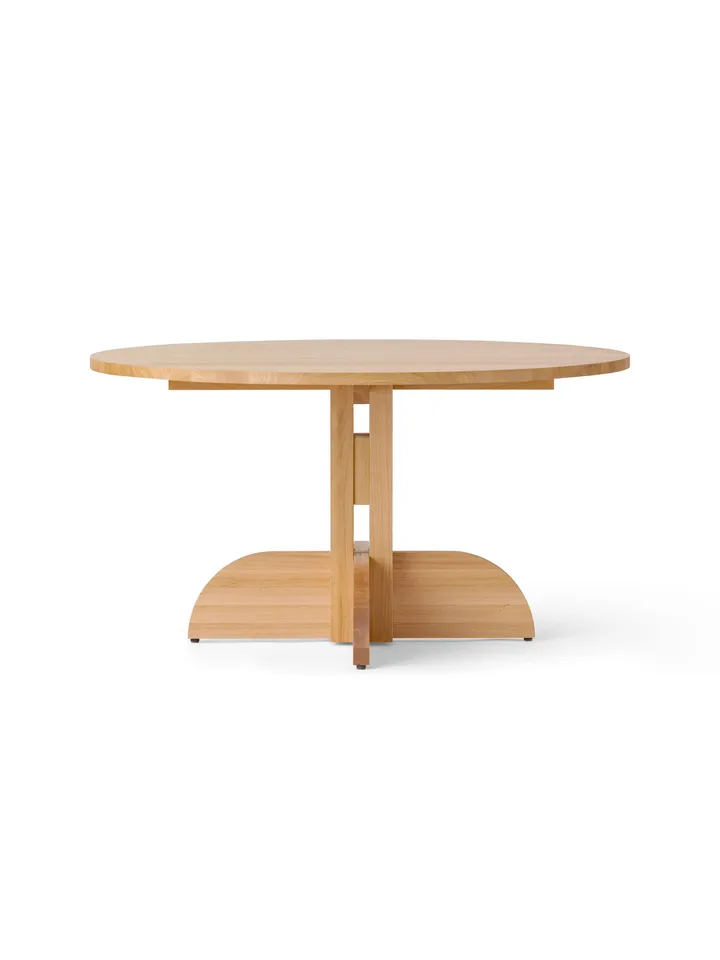 Puffin mesa de comedor de roble macizo natural - Roble natural, Ø140 cm - Audo Copenhagen