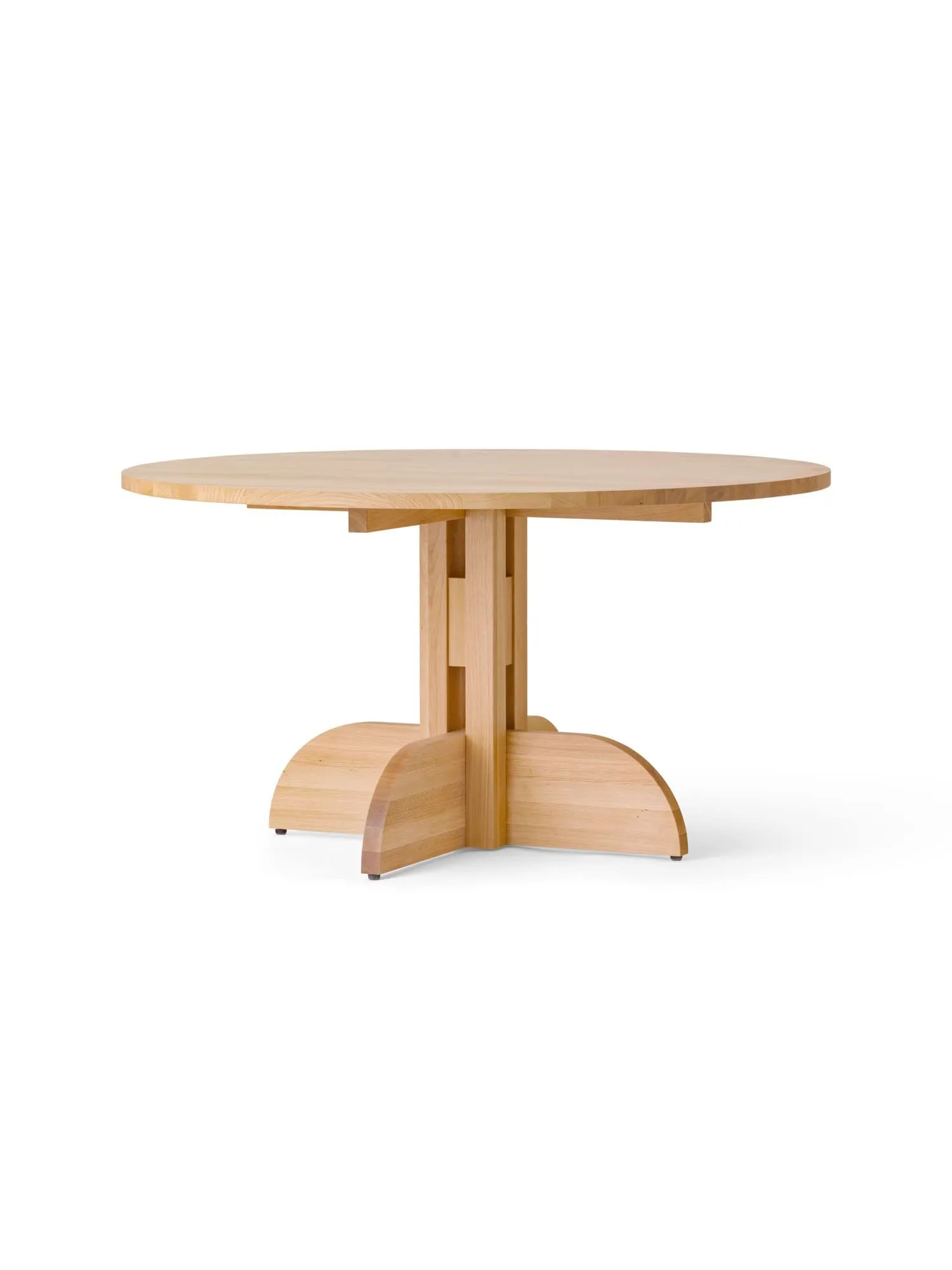 Puffin mesa de comedor de roble macizo natural, Roble natural, Ø140 cm Audo Copenhagen