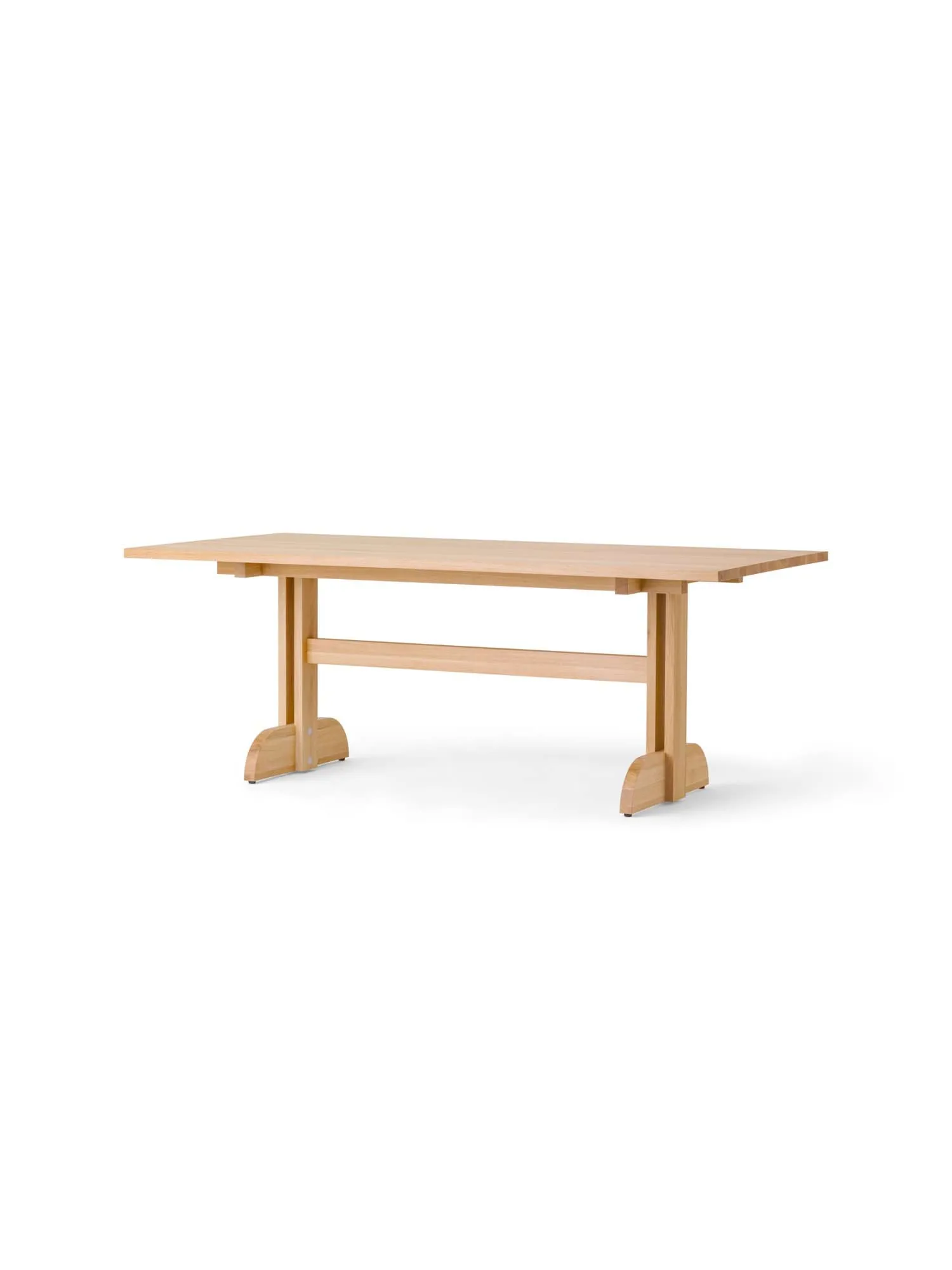 Puffin mesa de comedor de roble macizo natural, Roble natural, 200x95 cm Audo Copenhagen