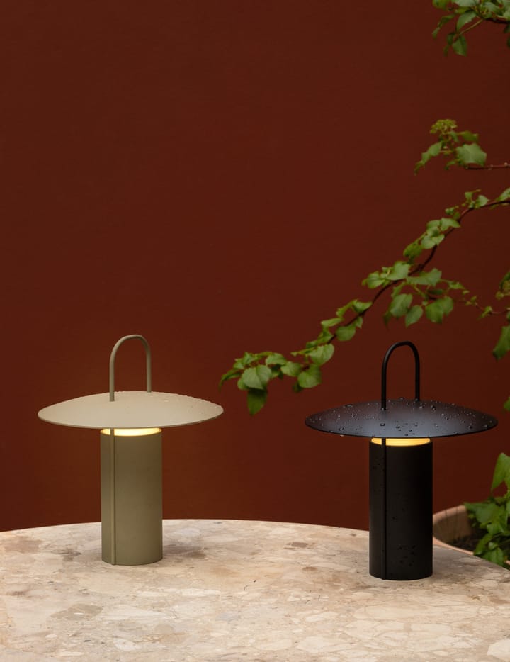 Ray Lámpara de mesa portátil, Dusty Green Audo Copenhagen