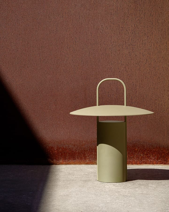 Ray Lámpara de mesa portátil, Dusty Green Audo Copenhagen