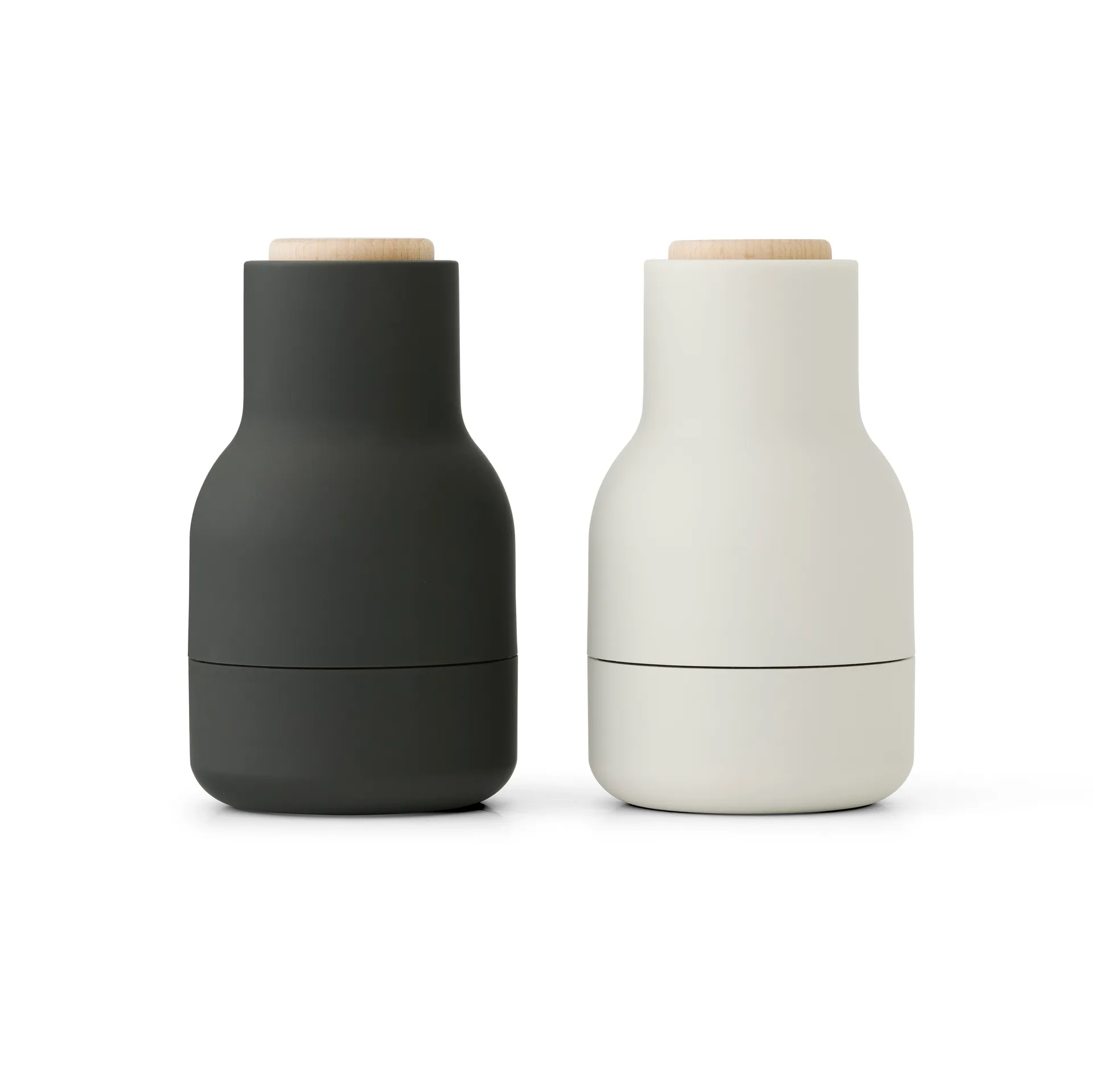 Set de 2 molinillos de especias Bottle Grinder Small, Ash-carbon-haya Audo Copenhagen
