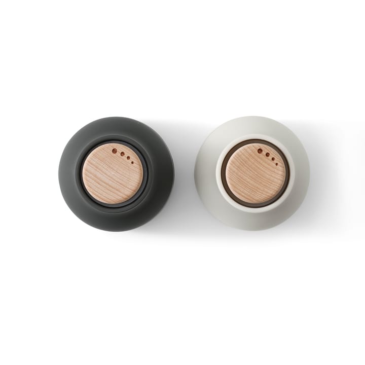 Set de 2 molinillos de especias Bottle Grinder Small, Ash-carbon-haya Audo Copenhagen