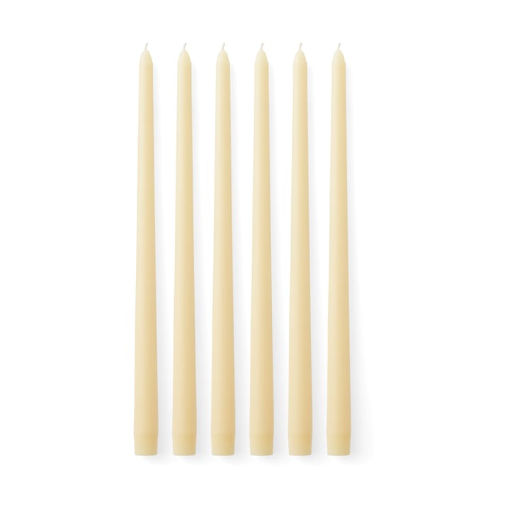 Set de 6 velas Spire 38 cm, Ivory Audo Copenhagen