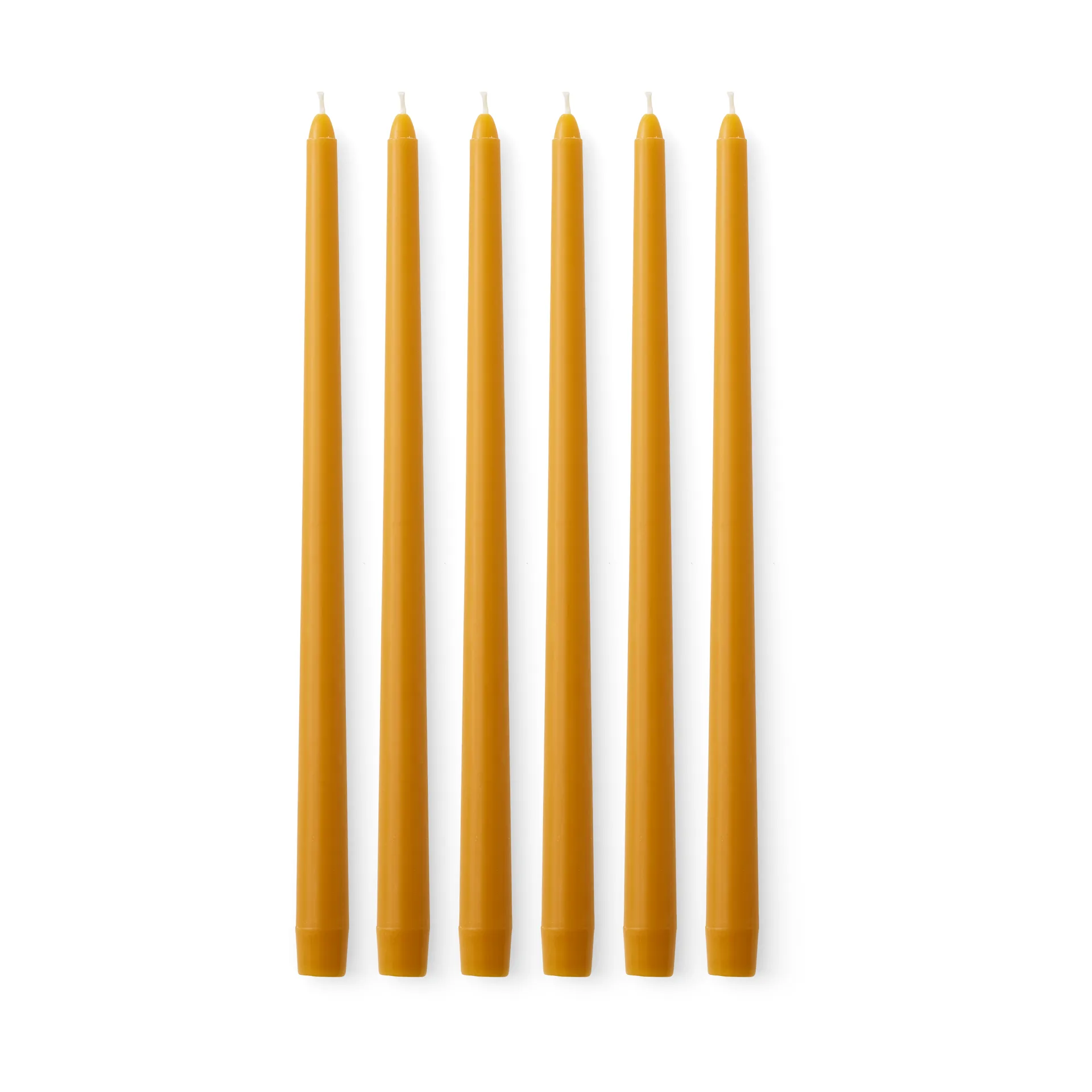 Set de 6 velas Spire 38 cm, Ochre Audo Copenhagen