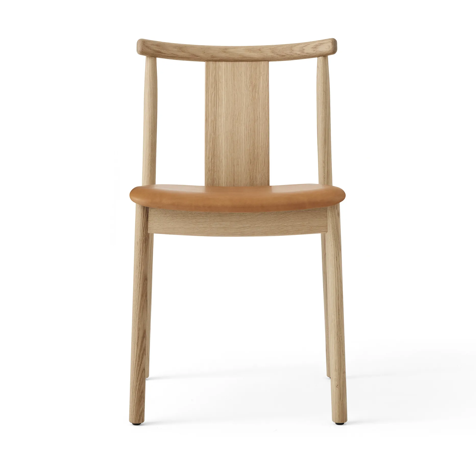 Silla con cojín de silla Merkur, Oak- Dakar 0250 cognac Audo Copenhagen