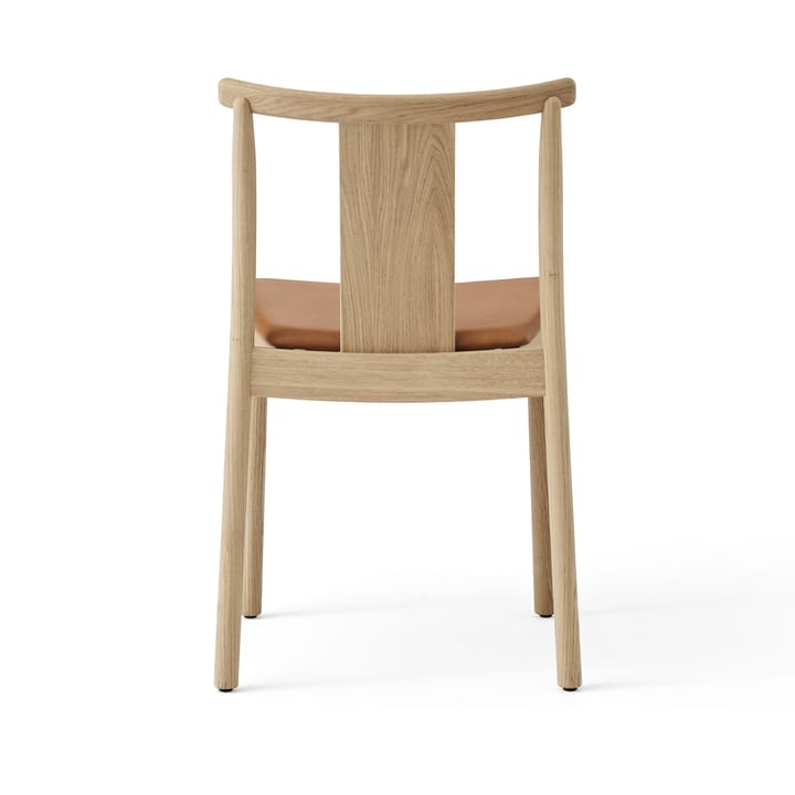 Silla con cojín de silla Merkur - Oak- Dakar 0250 cognac - Audo Copenhagen