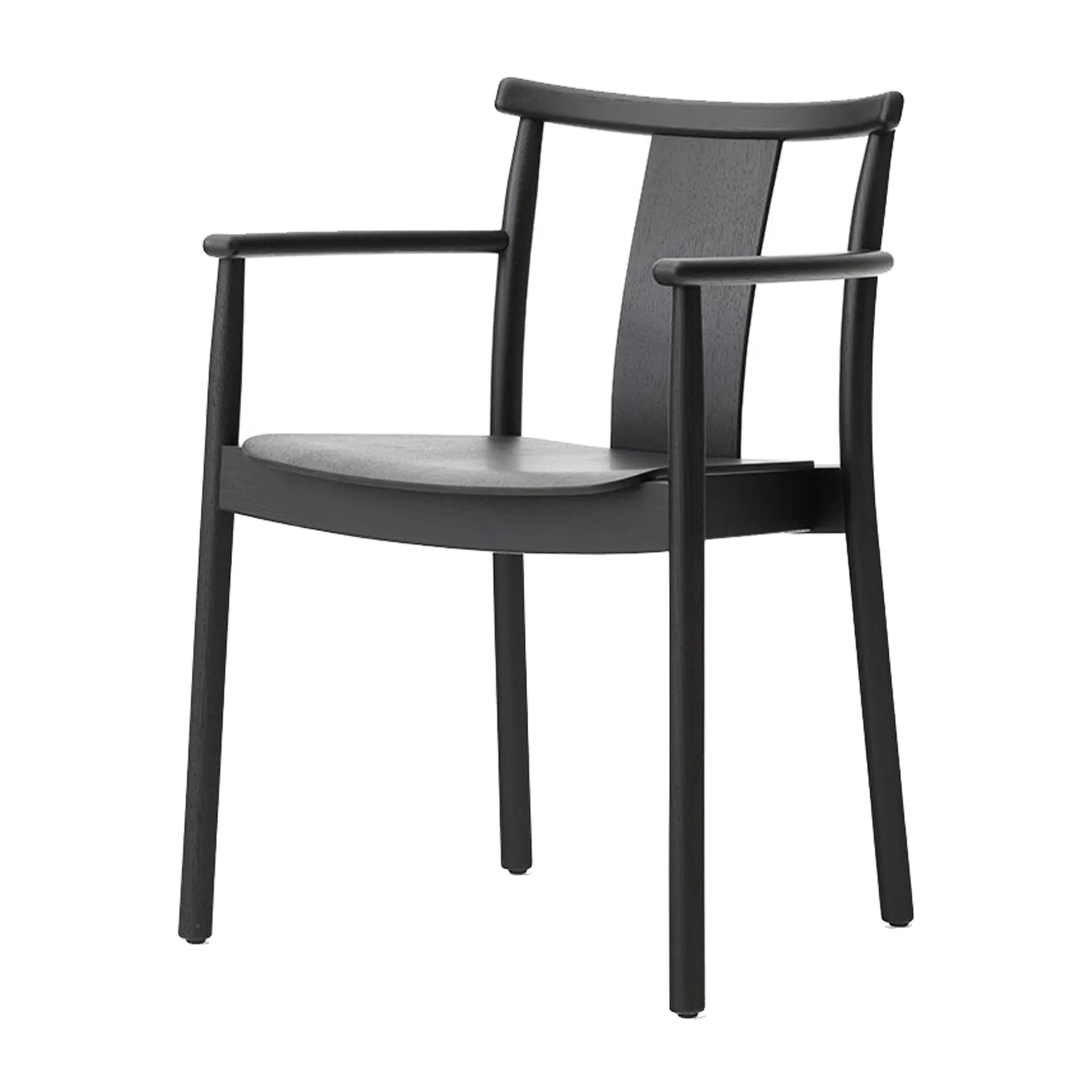 Silla con reposbrazo Merkur, Black Audo Copenhagen