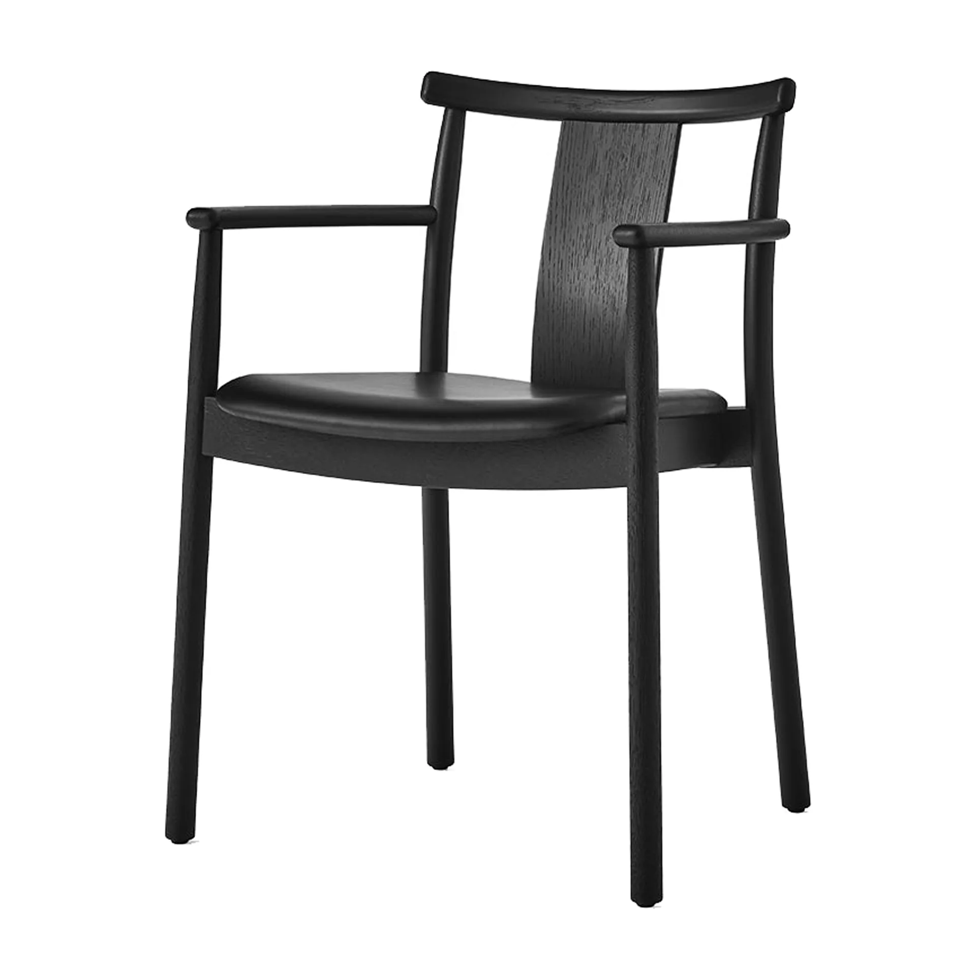 Silla con reposbrazos y cojín de silla Merkur, Black-Dakar 0842 black Audo Copenhagen