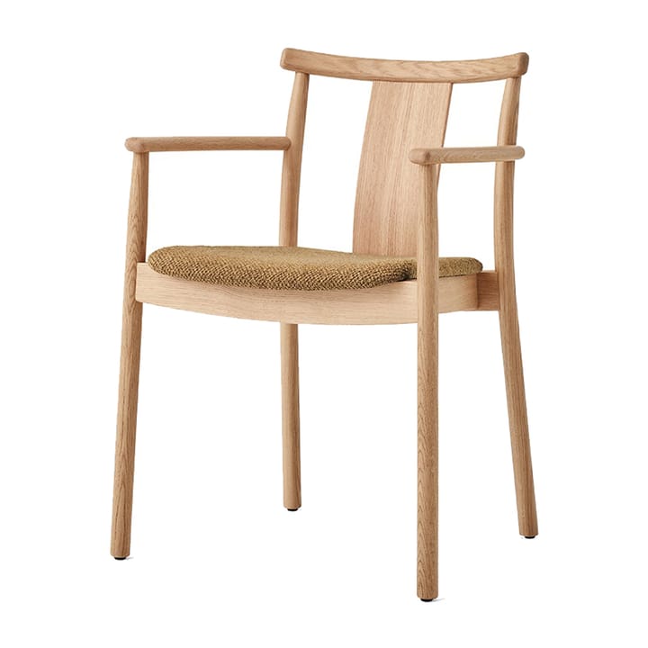 Silla con reposbrazos y cojín de silla Merkur - Oak-Bouclé 06 gold - Audo Copenhagen