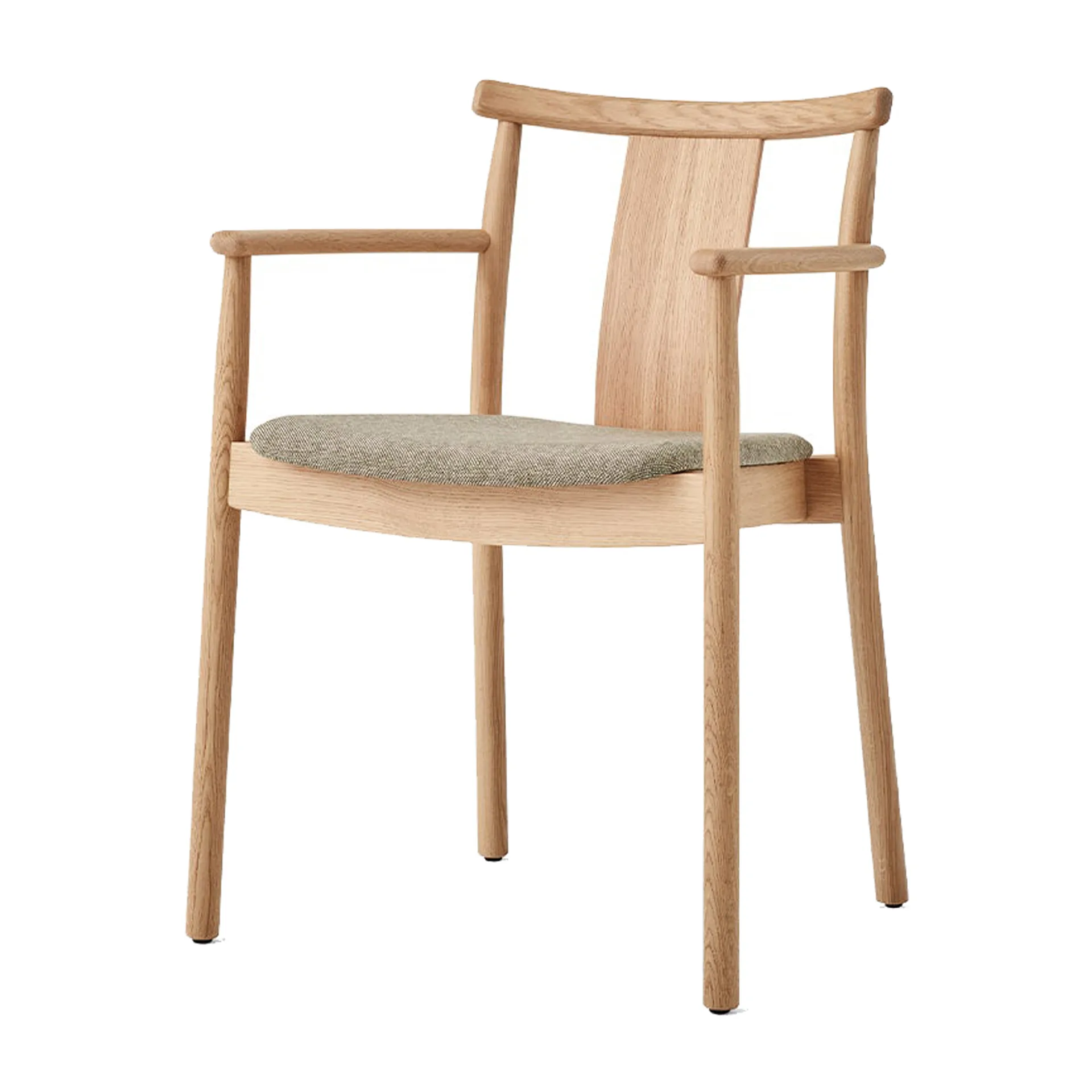 Silla con reposbrazos y cojín de silla Merkur, Oak-Hallingdal 0200 beige Audo Copenhagen