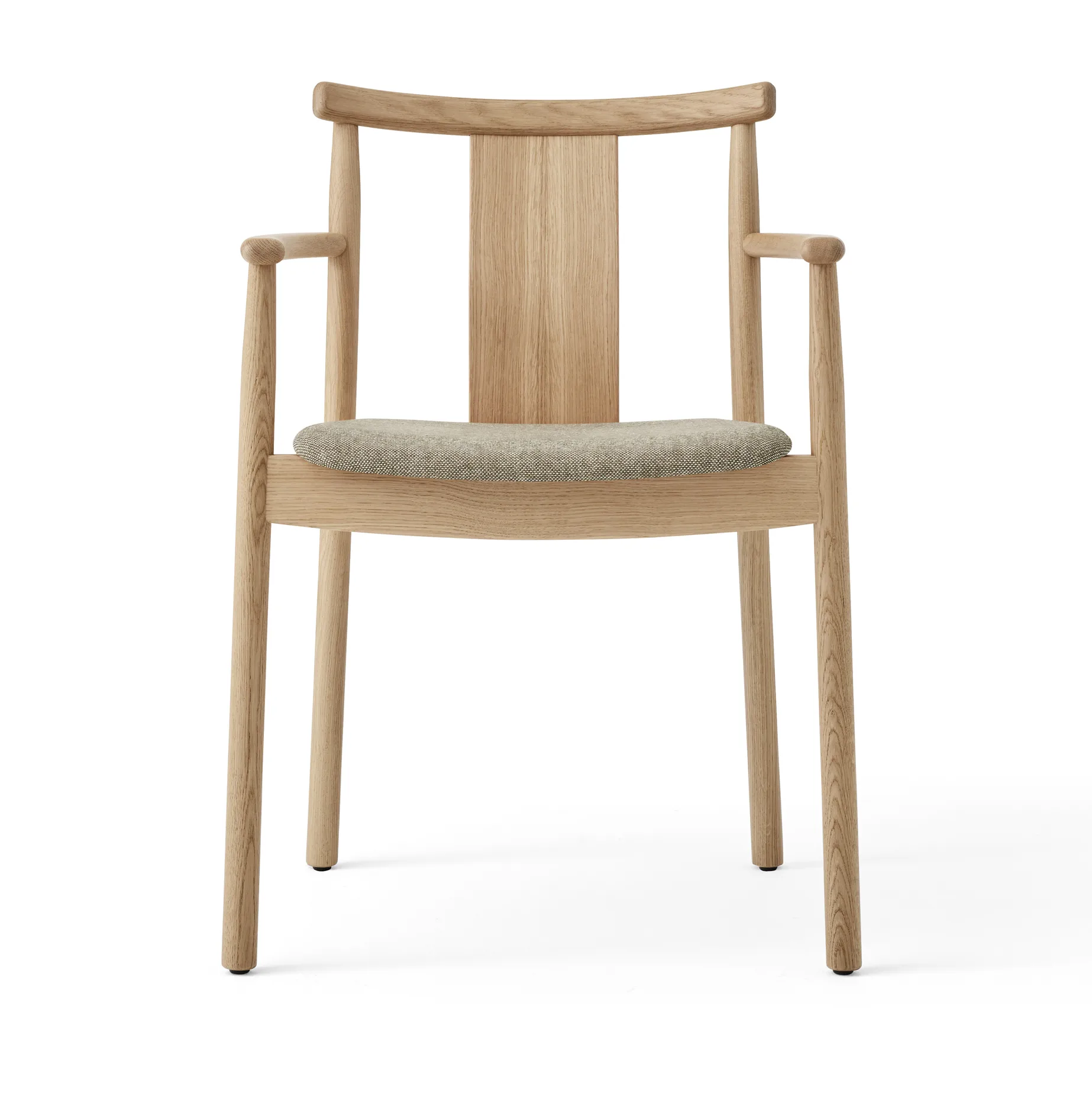 Silla con reposbrazos y cojín de silla Merkur, Oak-Hallingdal 0200 beige Audo Copenhagen
