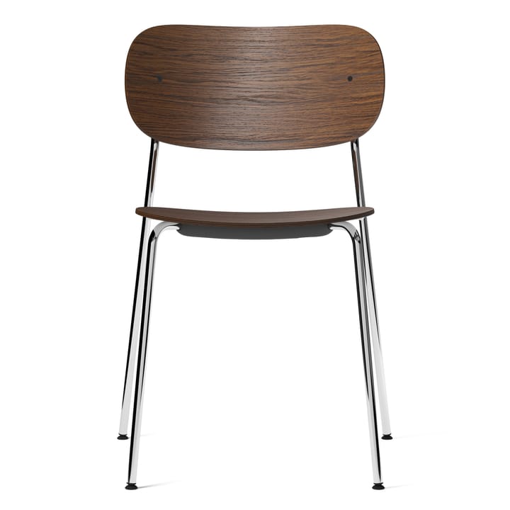 Silla de comedor Co patas cromadas - Roble teñido oscuro - Audo Copenhagen