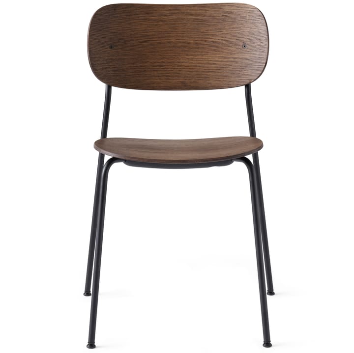 Silla de comedor con patas negras Co  - Roble teñido oscuro - Audo Copenhagen
