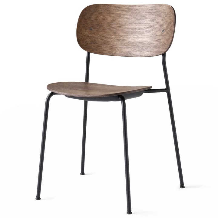 Silla de comedor con patas negras Co , Roble teñido oscuro Audo Copenhagen