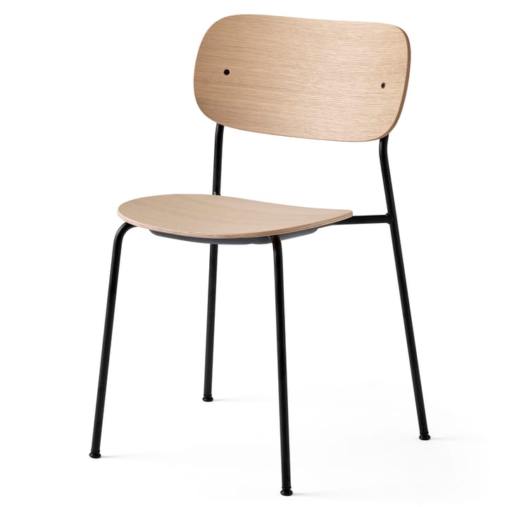 Silla de comedor con patas negras Co , Roble Audo Copenhagen