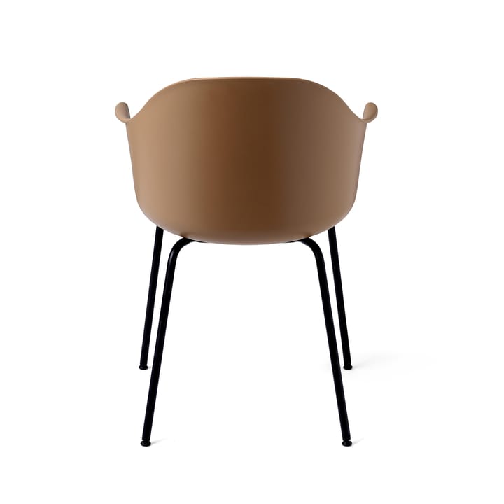 Silla Harbour con reposabrazos y con patas negras, Khaki Audo Copenhagen
