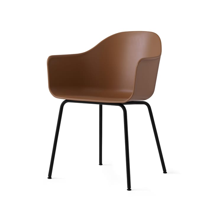 Silla Harbour con reposabrazos y con patas negras, Khaki Audo Copenhagen