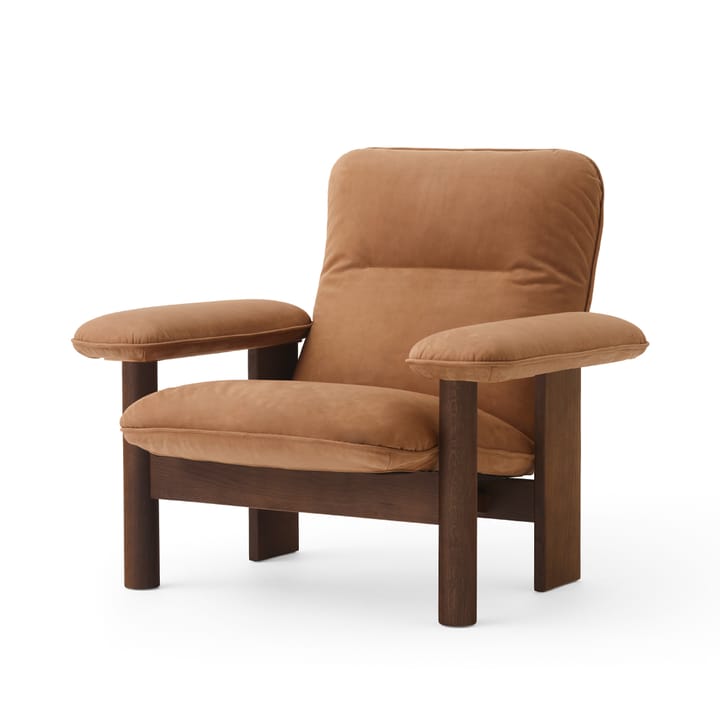 Sillón Brasilia - Dark oak-Dunes camel leather 21004 - Audo Copenhagen