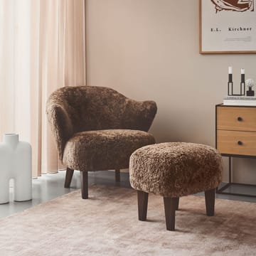 Sillón Ingeborg - Piel de oveja sahara, patas roble ahumado - Audo Copenhagen
