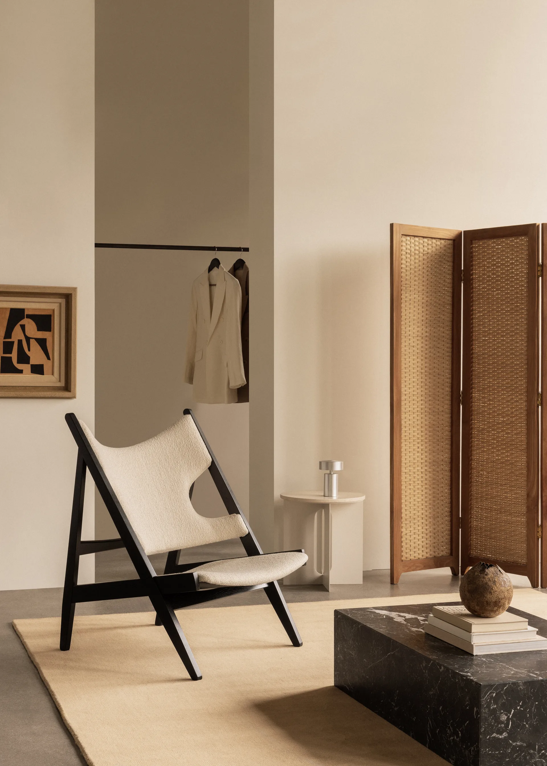 Sillón Knitting, Barnum Bouclé 24-roble negro Audo Copenhagen