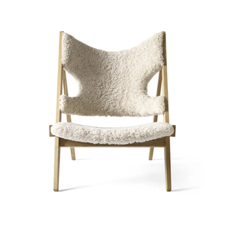 Sillón Knitting - Piel de oveja Nature, estructura de roble natural - Audo Copenhagen