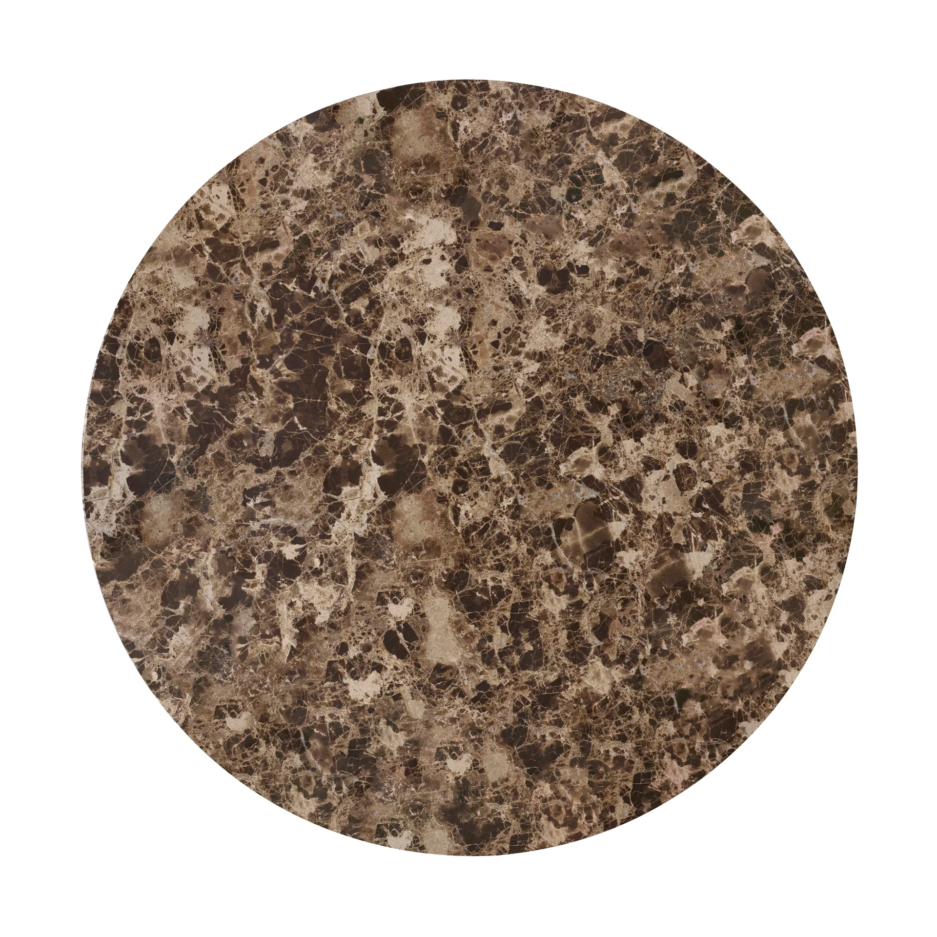 Tablero Androgyne para mesa auxiliar Ø65 cm, Emparador Audo Copenhagen